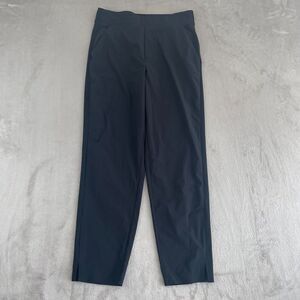 Athleta Brooklyn Mid Rise Ankle Pant Black Women 6‎ Tailored Fit Wrinkle Resist